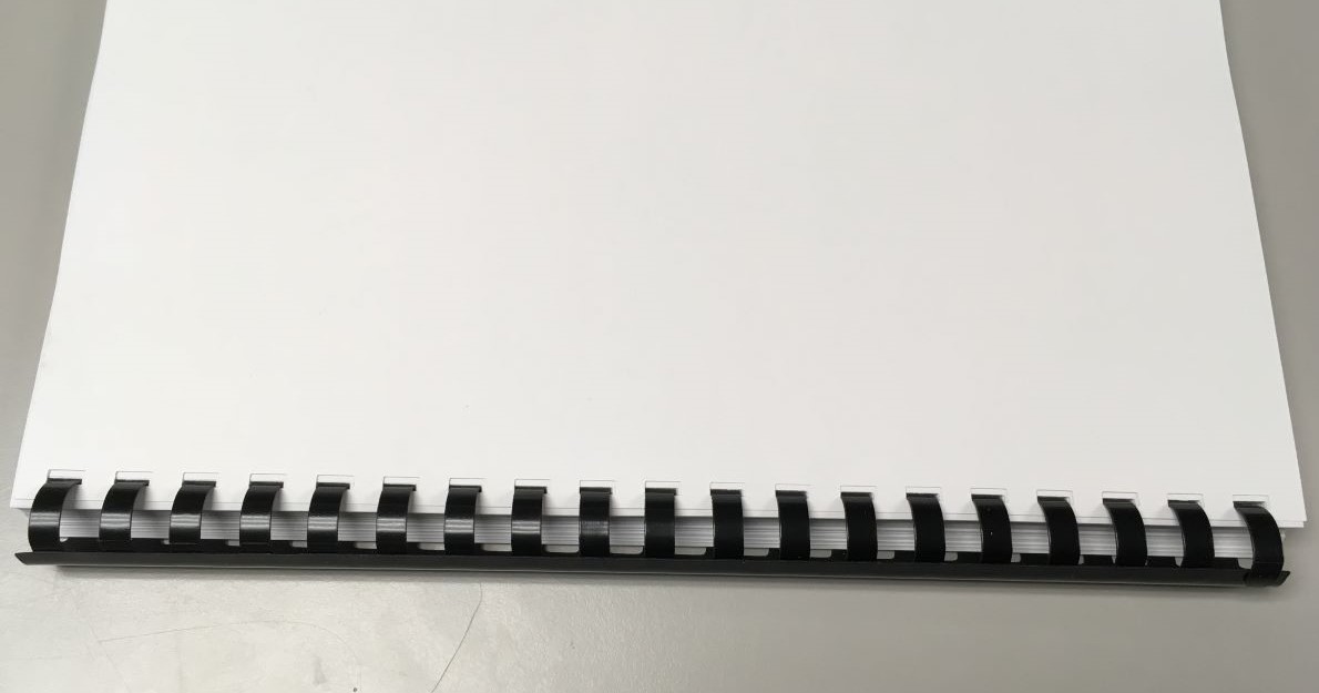 Example image of comb binding